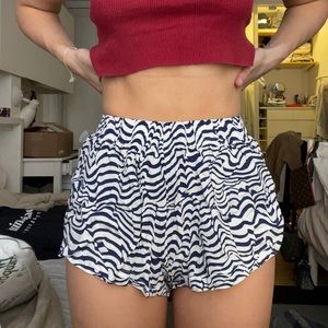 Fun print flowy shorts